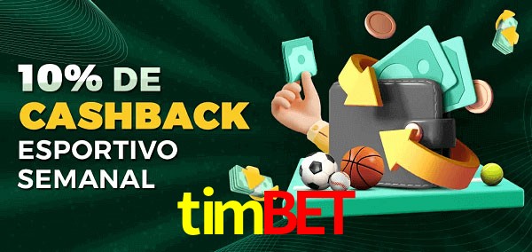 10% de bônus de cashback na timbet